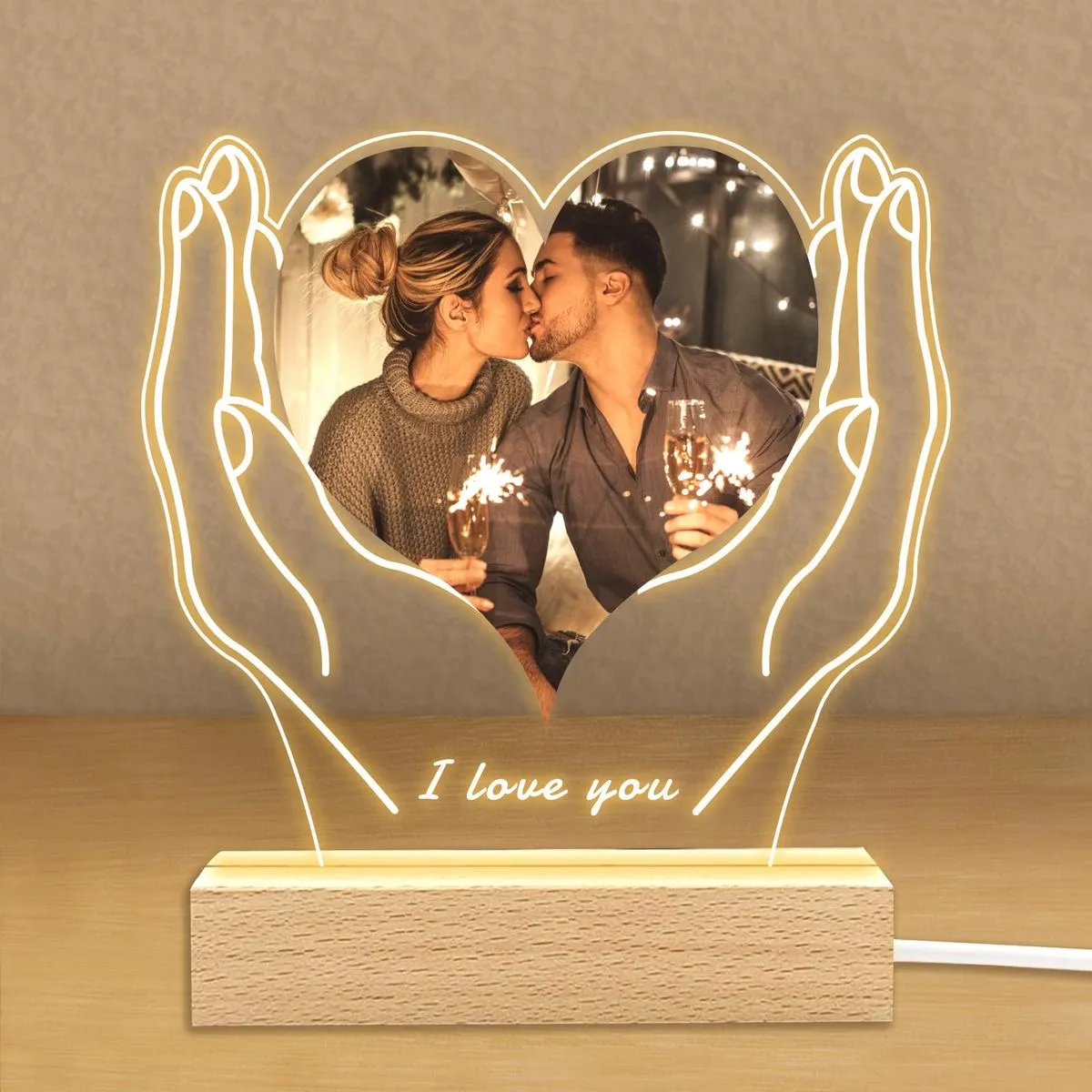CUSTOM FRAME WITH LIGHT