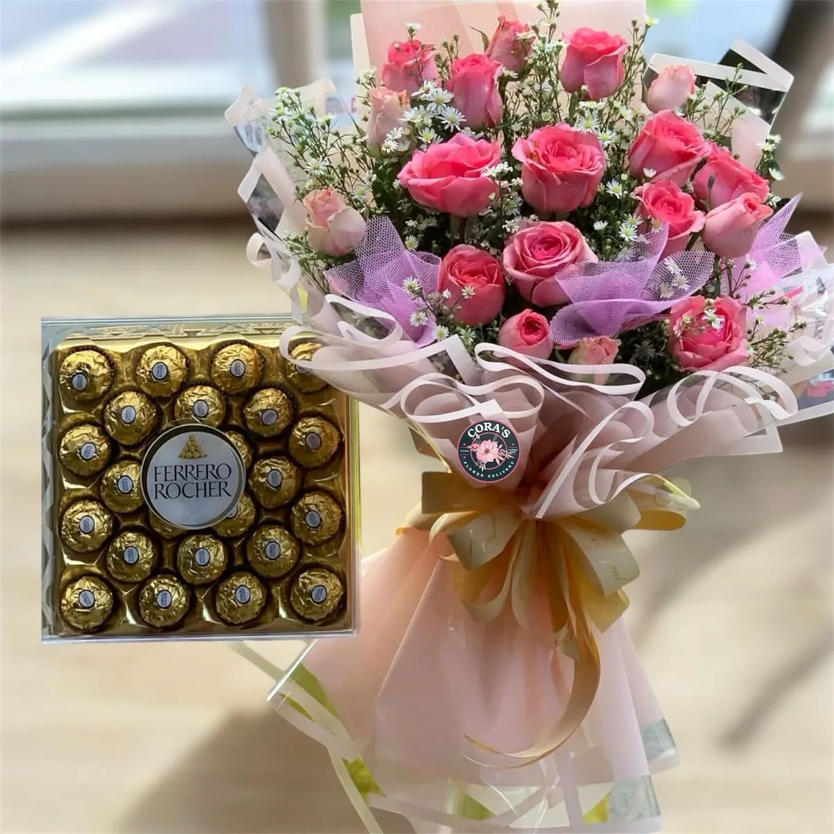 FRESH CUT FLOWER+CHOCOLATE